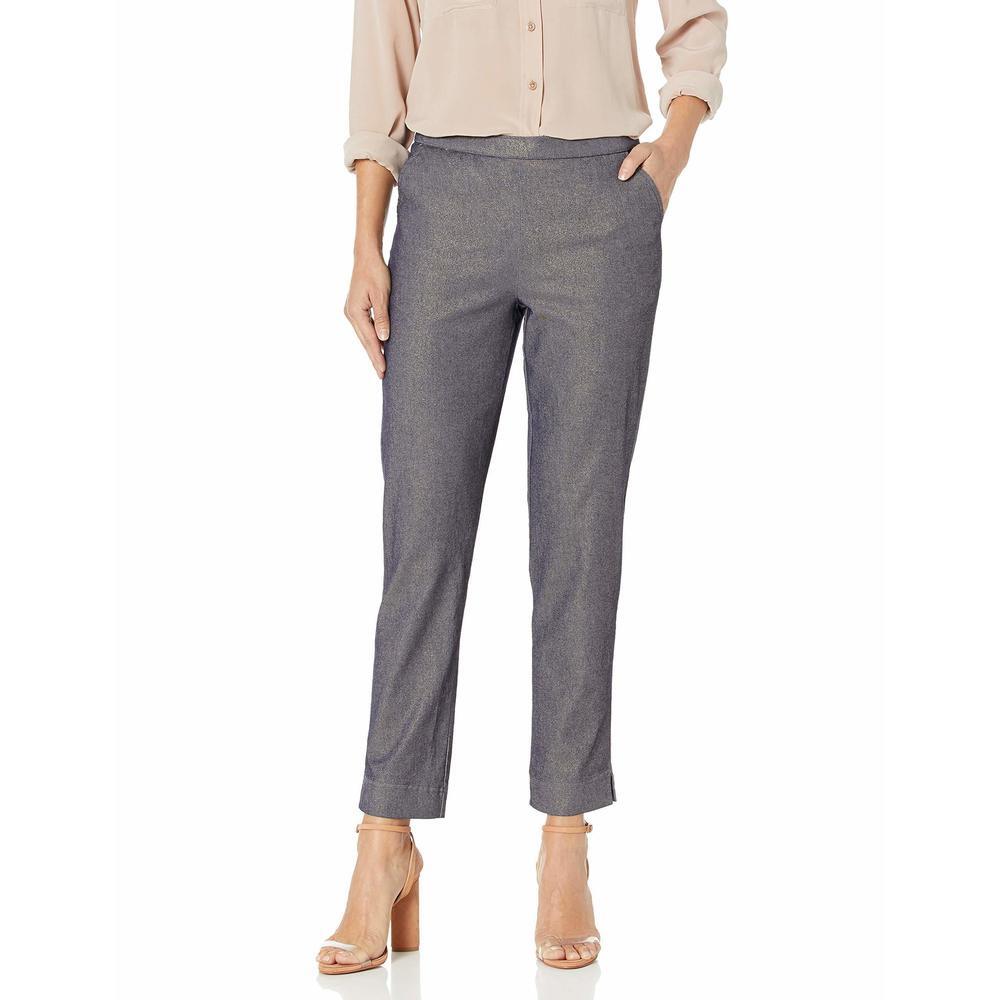 HUE Women's Gold Metal Jaquard Leggings, Small